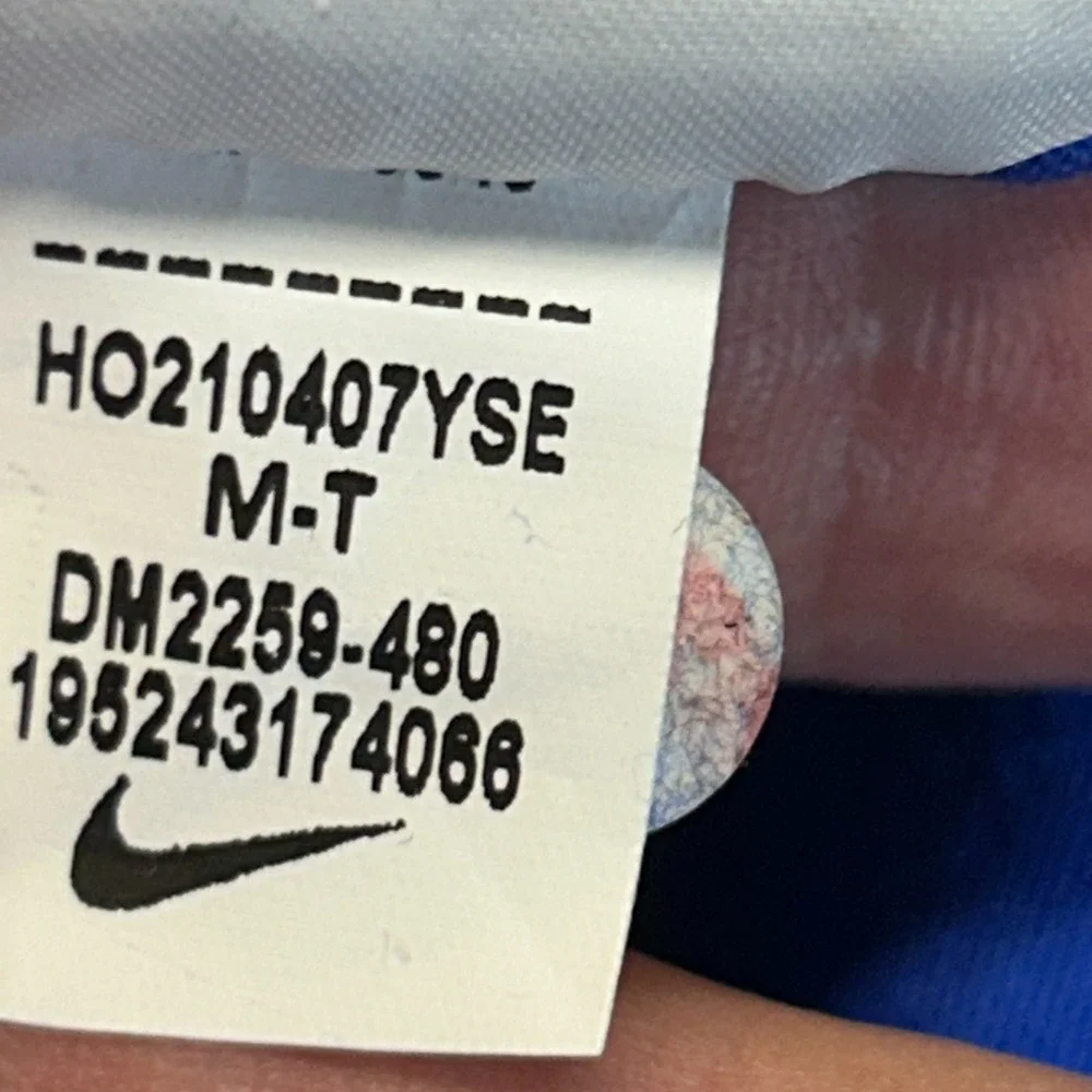 Nike Have A Nike Daze T Shirt Men's M TALL Long Sleeve Psychedelic Royal Blue - Picture 10 of 12